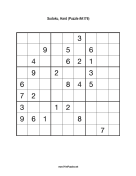 Sudoku - Hard A176 Print Puzzle