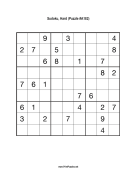 Sudoku - Hard A182 Print Puzzle