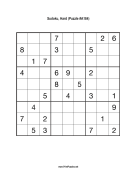 Sudoku - Hard A184 Print Puzzle