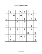 Sudoku - Hard A186 Print Puzzle