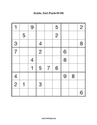 Sudoku - Hard A190 Print Puzzle