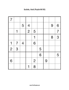 Sudoku - Hard A193 Print Puzzle