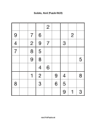 Sudoku - Hard A20 Print Puzzle