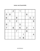 Sudoku - Hard A202 Print Puzzle