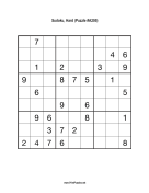 Sudoku - Hard A205 Print Puzzle
