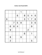 Sudoku - Hard A207 Print Puzzle