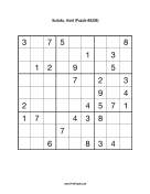 Sudoku - Hard A208 Print Puzzle