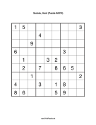 Sudoku - Hard A210 Print Puzzle