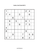 Sudoku - Hard A211 Print Puzzle