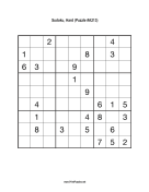 Sudoku - Hard A213 Print Puzzle
