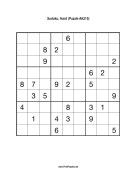 Sudoku - Hard A215 Print Puzzle
