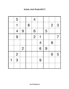 Sudoku - Hard A217 Print Puzzle