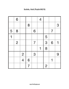 Sudoku - Hard A218 Print Puzzle