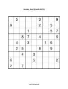 Sudoku - Hard A219 Print Puzzle