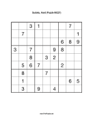 Sudoku - Hard A221 Print Puzzle