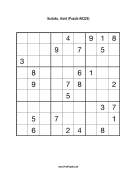 Sudoku - Hard A228 Print Puzzle
