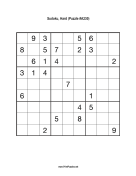 Sudoku - Hard A230 Print Puzzle