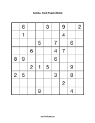 Sudoku - Hard A232 Print Puzzle