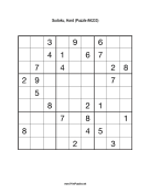 Sudoku - Hard A233 Print Puzzle