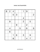 Sudoku - Hard A234 Print Puzzle