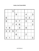 Sudoku - Hard A240 Print Puzzle