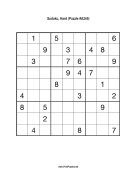 Sudoku - Hard A245 Print Puzzle