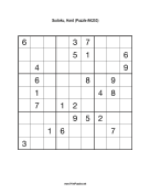 Sudoku - Hard A253 Print Puzzle