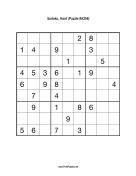Sudoku - Hard A256 Print Puzzle