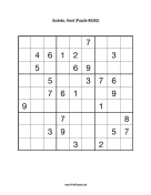 Sudoku - Hard A262 Print Puzzle