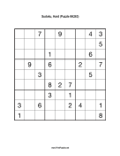 Sudoku - Hard A263 Print Puzzle