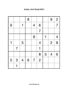 Sudoku - Hard A27 Print Puzzle