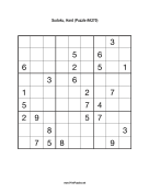 Sudoku - Hard A270 Print Puzzle