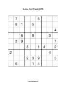 Sudoku - Hard A273 Print Puzzle