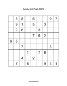 Sudoku - Hard A278 Print Puzzle