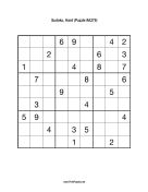 Sudoku - Hard A279 Print Puzzle