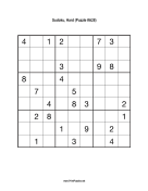Sudoku - Hard A28 Print Puzzle