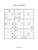 Sudoku - Hard A280 Print Puzzle