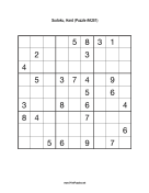 Sudoku - Hard A281 Print Puzzle