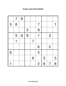 Sudoku - Hard A282 Print Puzzle