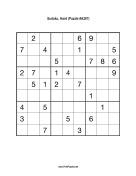 Sudoku - Hard A287 Print Puzzle