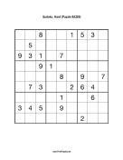 Sudoku - Hard A289 Print Puzzle
