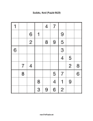 Sudoku - Hard A29 Print Puzzle