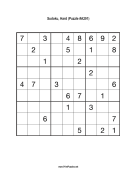 Sudoku - Hard A291 Print Puzzle