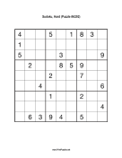 Sudoku - Hard A292 Print Puzzle