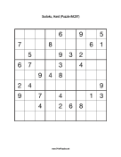 Sudoku - Hard A297 Print Puzzle