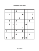 Sudoku - Hard A304 Print Puzzle