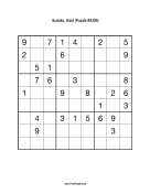 Sudoku - Hard A305 Print Puzzle