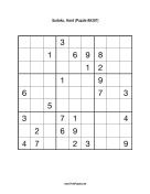 Sudoku - Hard A307 Print Puzzle