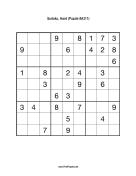 Sudoku - Hard A311 Print Puzzle