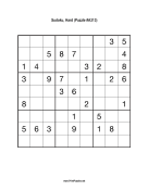 Sudoku - Hard A313 Print Puzzle